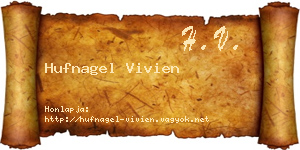 Hufnagel Vivien névjegykártya